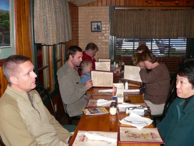 Studying the menus