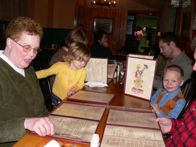 Studying the menus