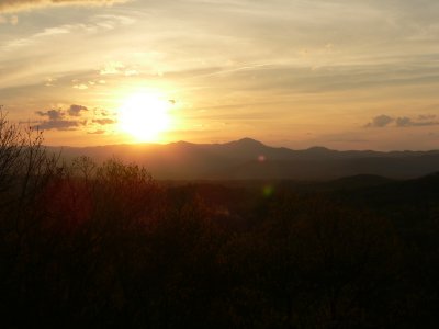 Sunset from deck