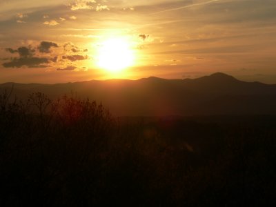 Sunset from deck