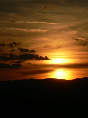 Sunset from deck
