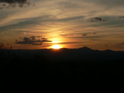 Sunset from deck