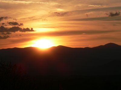 Sunset from deck