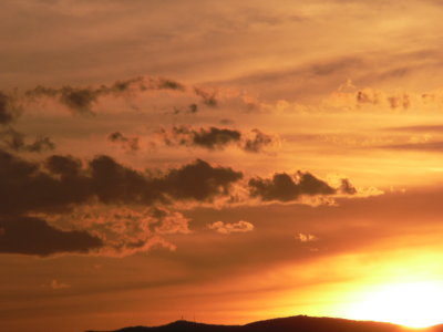 Sunset from deck