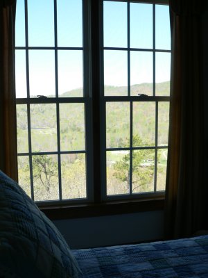 View from upstairs bedroom