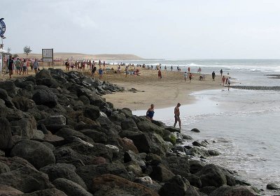 towards the dunes