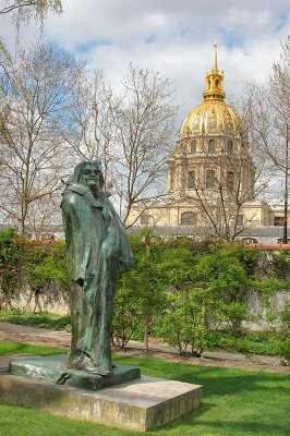 Honore Balzac and the Invalides Dome Church