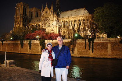 Jim & Glynda at Notre Dame  - south view