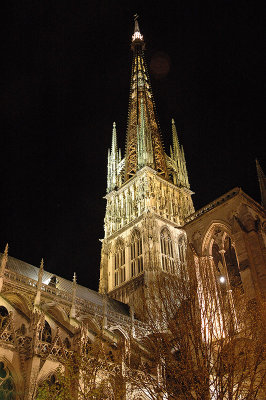 Rouen Cathedral at night