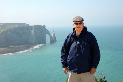 Jim and the Etretat coast