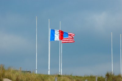 Utah Beach flags