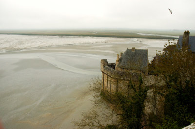 view of the bay at low tide