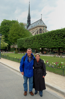 Dick and Theo at Notre Dame