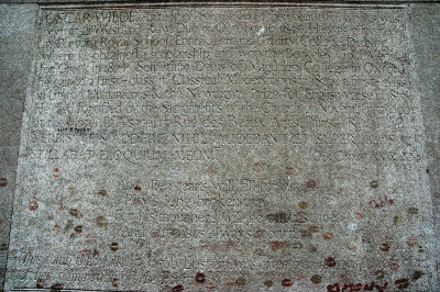 inscription on Oscar Wilde's tomb