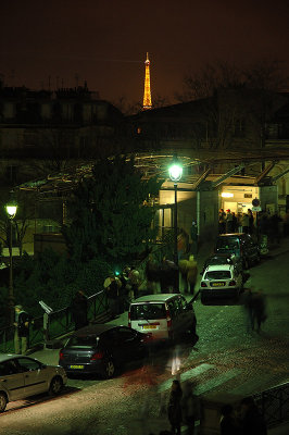 Eiffel Tower from Sacre Coeur (Montmartre butte)