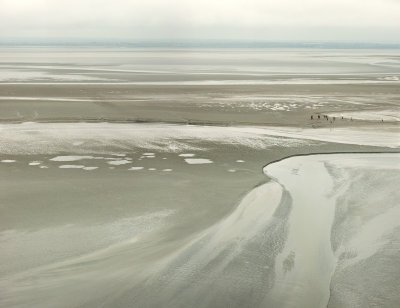 panoramic view of the sands at low tide