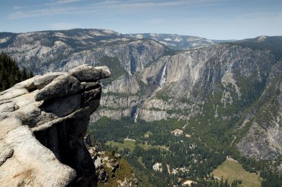 Yosemite Falls and Yosemite Valley from Glacier Point