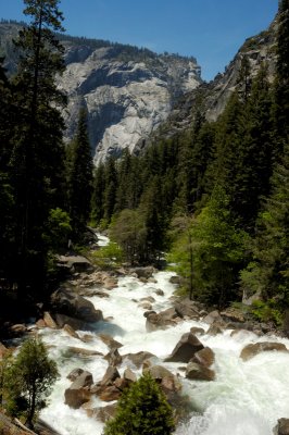 Merced River - downstream along the Mist Trail