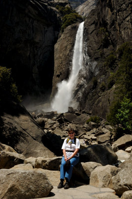 Glynda at Lower Yosemite Falls