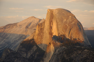 Half Dome at sunset - viewed from Glacier Point