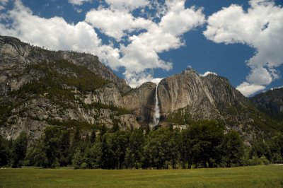 Yosemite Falls & clouds