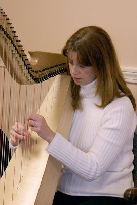 Jen with harp