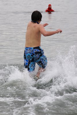 Swimmer Splashing In.