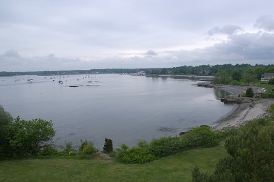 HECP exterior - rooftop, panorama to Little Harbor