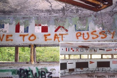 Graffiti, HECP interior - 2nd level observation deck