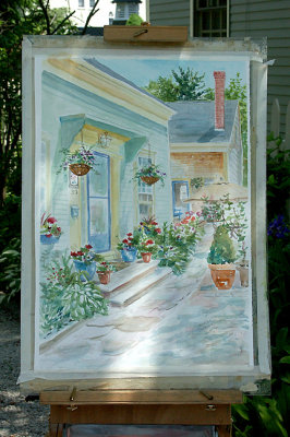 Entrance as Rendered by Artist Denise Brown