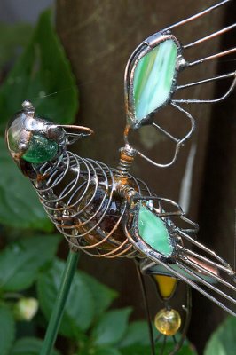 Wire Bird Sculpture