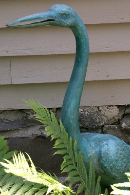 Veridgris Crane, with Ferns