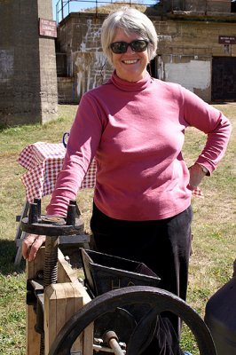 Nancy Borden at the Cider Press