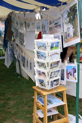 Stool, Kiosk, and Clotheslines