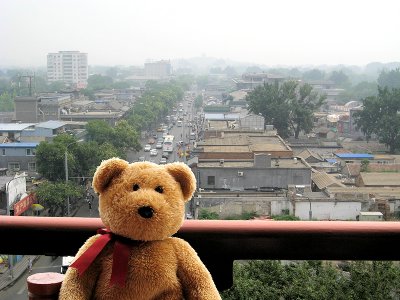 I climbed  to the top of the Drum Tower!