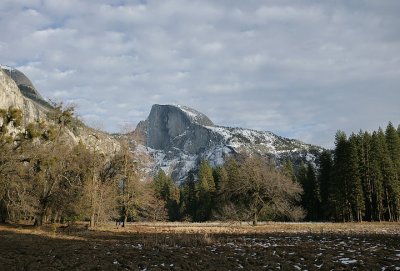 Half Dome in the early winter