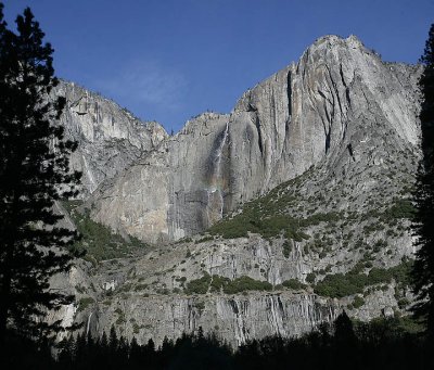 Yosemite falls in early winter