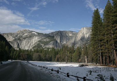 From a meadow road exiting the valley