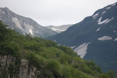 Mountians with volcanic ash