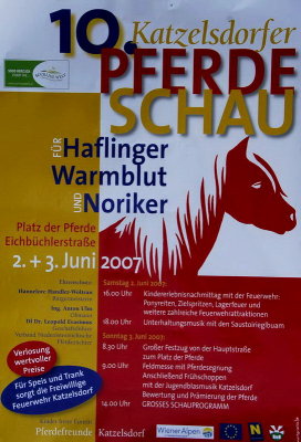 10. Katzelsdorfer Pferdeschau, 2. + 3. Juni 2007