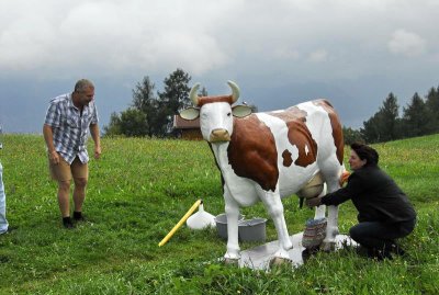 auf frische Milch..