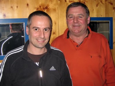 Der neue Trainer Hannes Kremser mit dem sportlichen Leiter Fritz Embacher