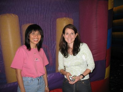 Julie with her friend