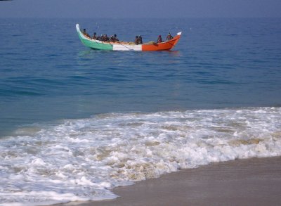 TRI-COLOUR  FISHING-BOAT