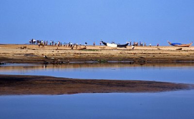 FISHERMEN  ON  THE BEACH