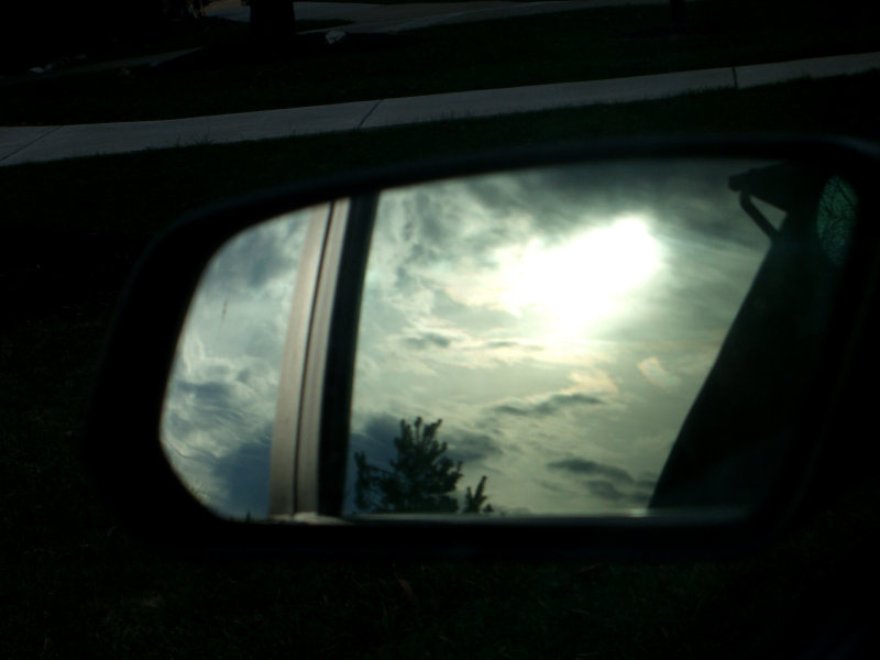Sitting in the back seat