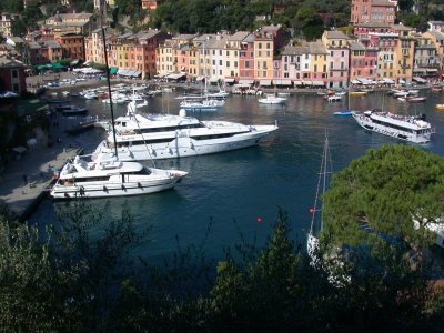 Portofino, calata Marconi as seen from salita San Giorgio