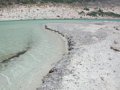Balos lagoon and Gramvousa (Gramvoussa) island (Crete island, Greece, july 2001)