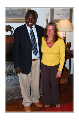Sharon with Peter Njoroge