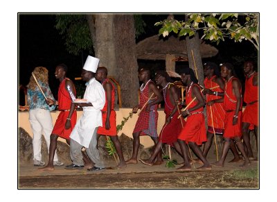 Maasai Warriors And Chef